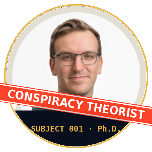 Subject 001: Dr. Jason Stock, flagged as conspiracy theorist